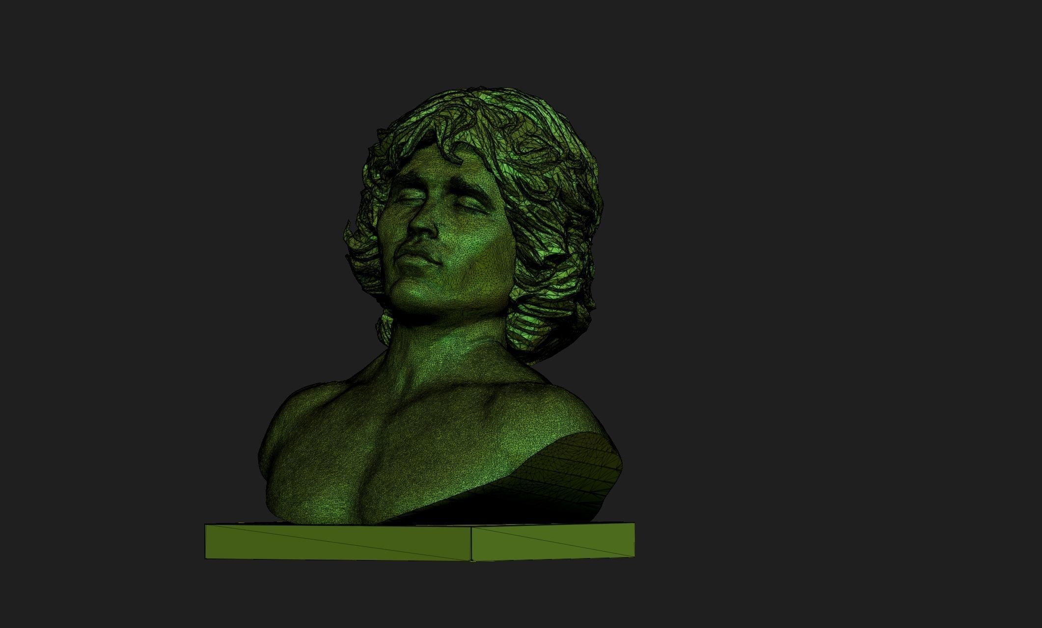 jim morrison 3D print model_1