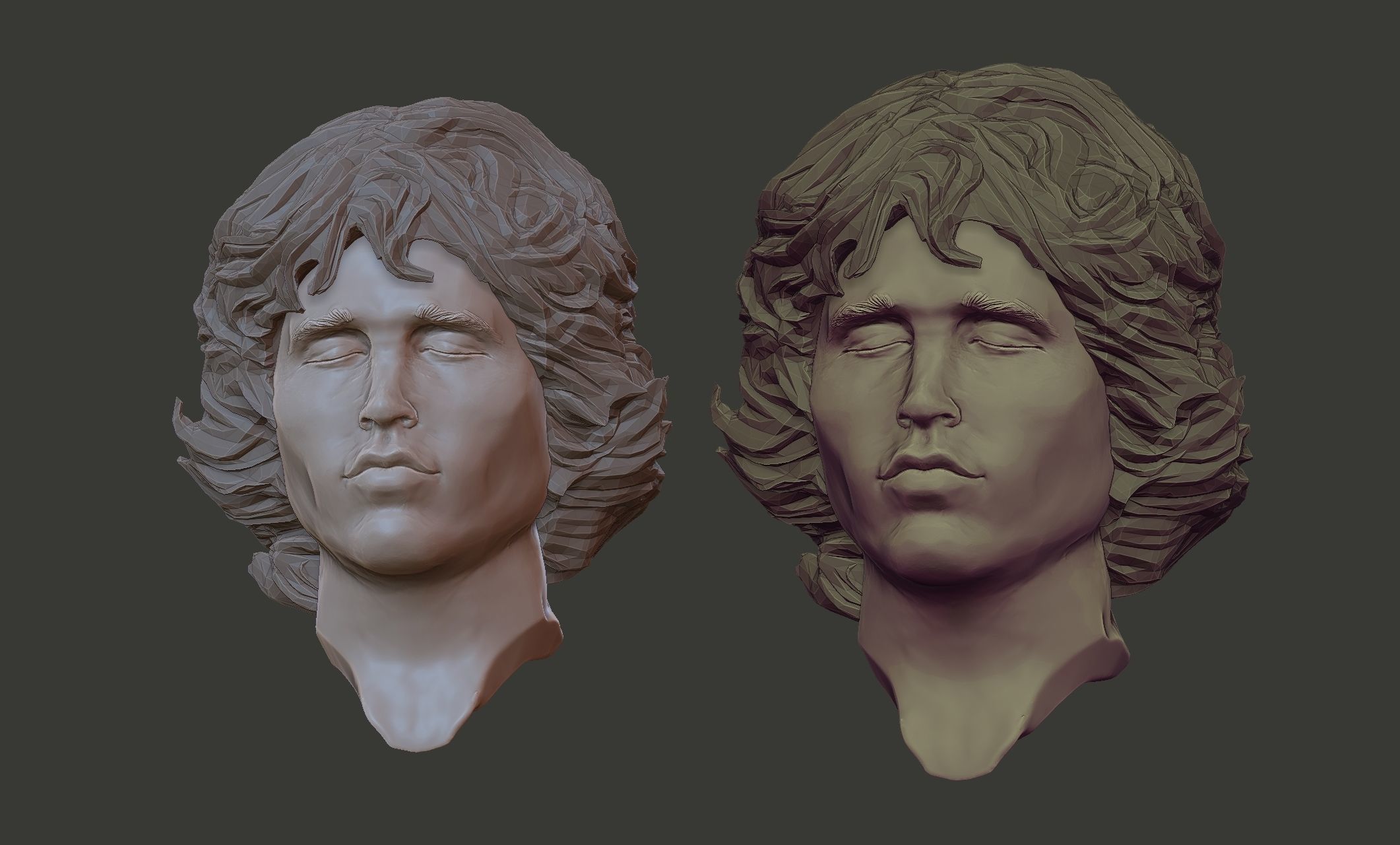 jim morrison 3D print model_12