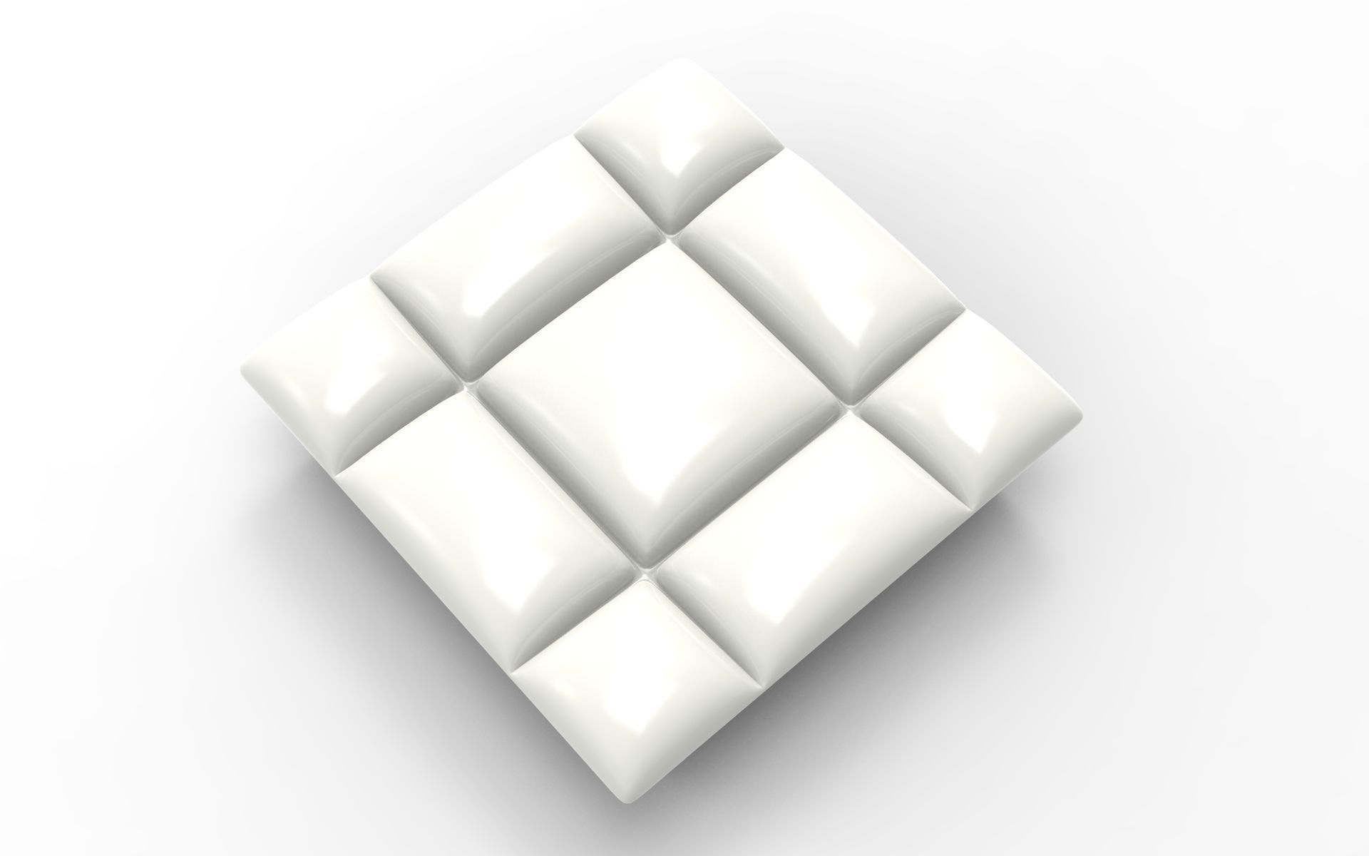 Kafka Pouf Low-poly 3D model_1