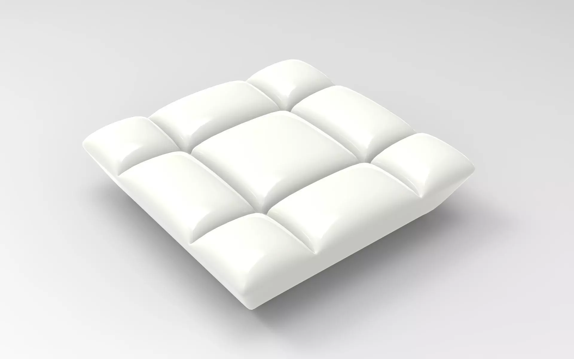 Kafka Pouf Low-poly 3D model_0