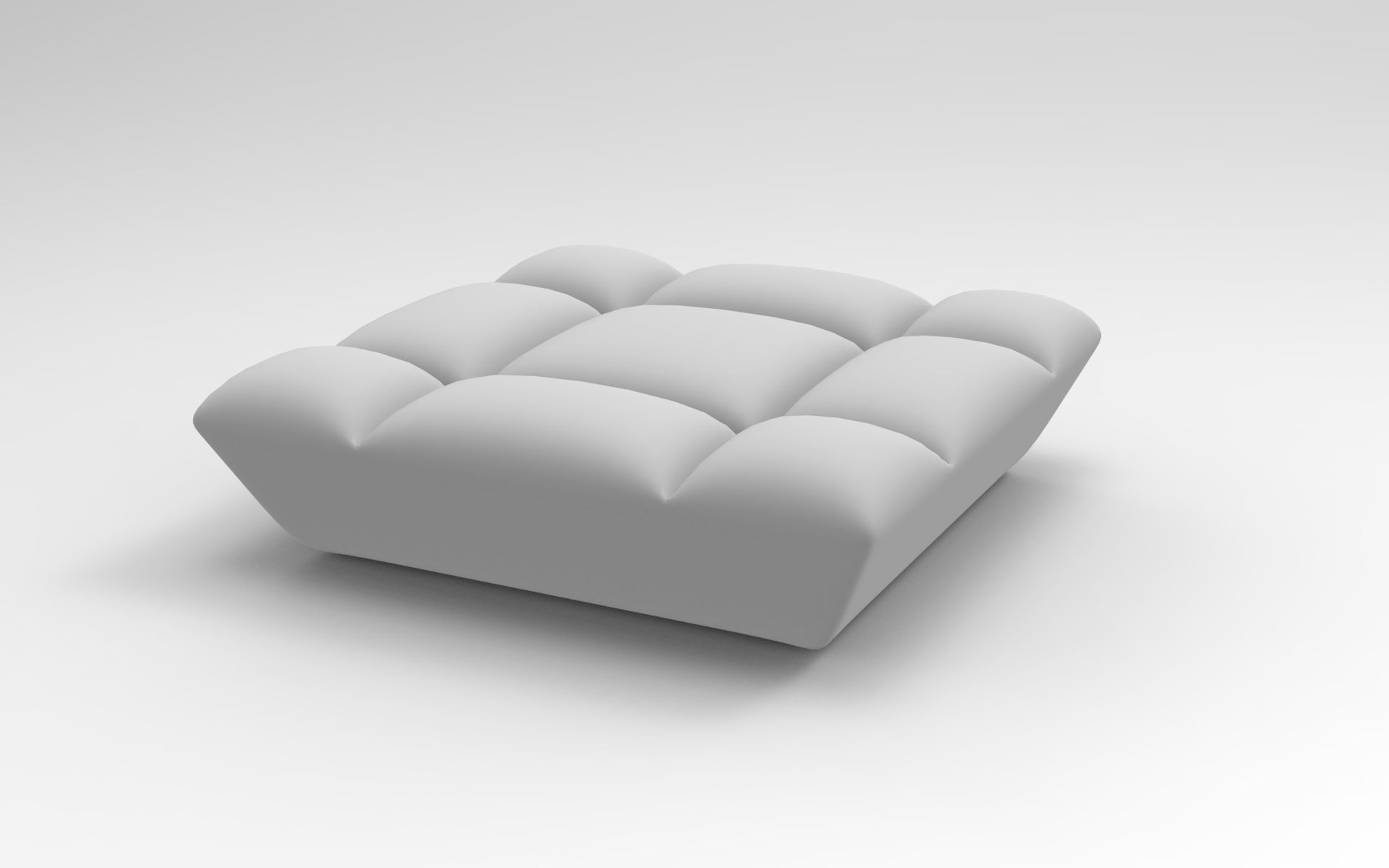 Kafka Pouf Low-poly 3D model_7