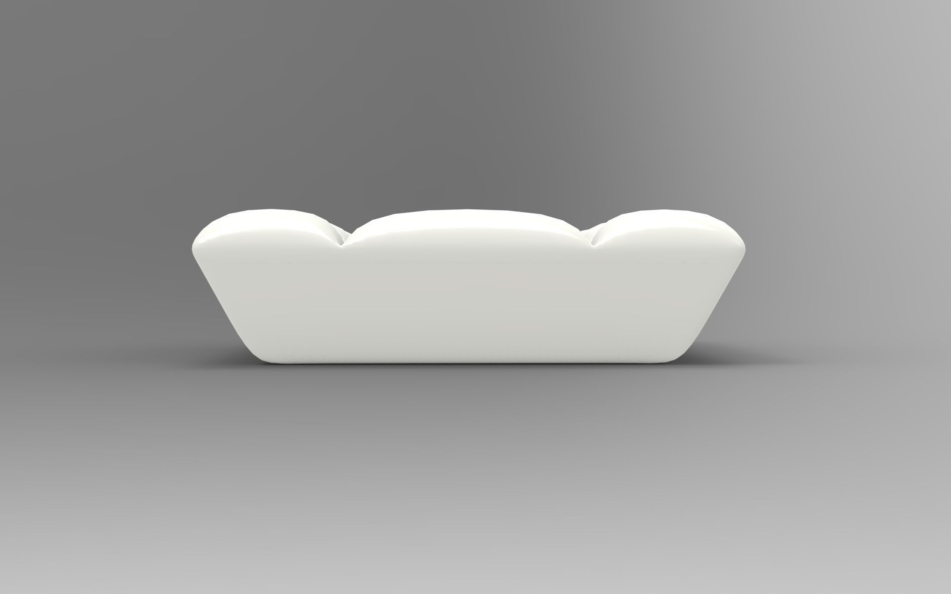 Kafka Pouf Low-poly 3D model_3