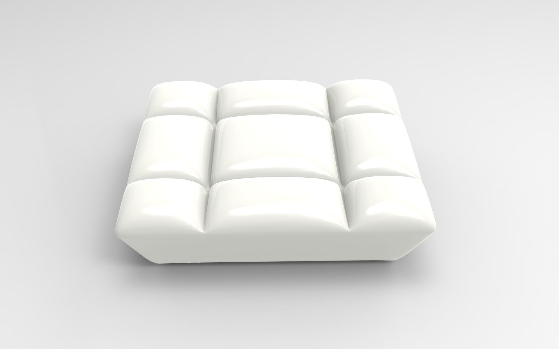 Kafka Pouf Low-poly 3D model_2