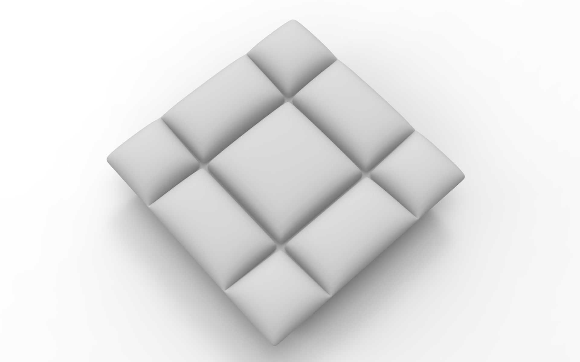 Kafka Pouf Low-poly 3D model_8