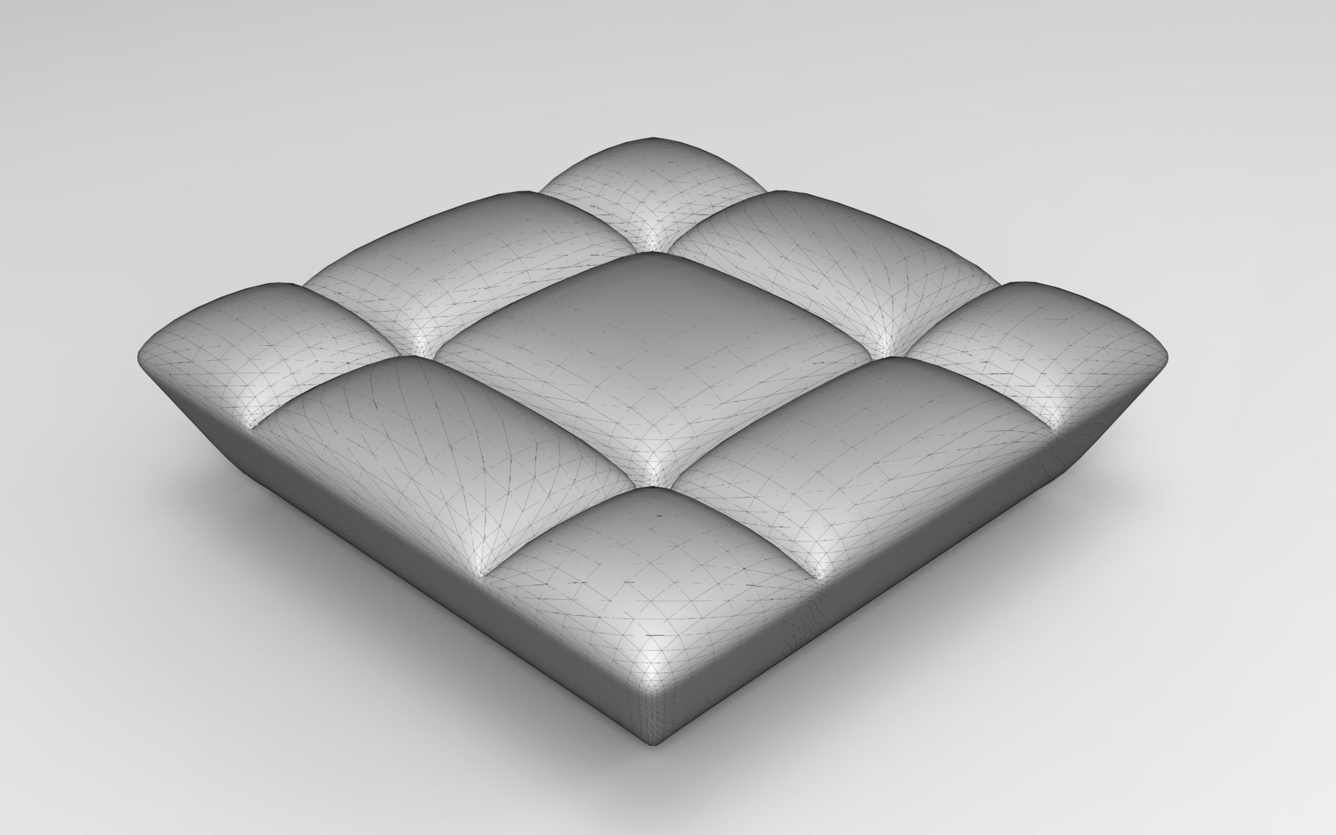 Kafka Pouf Low-poly 3D model_5