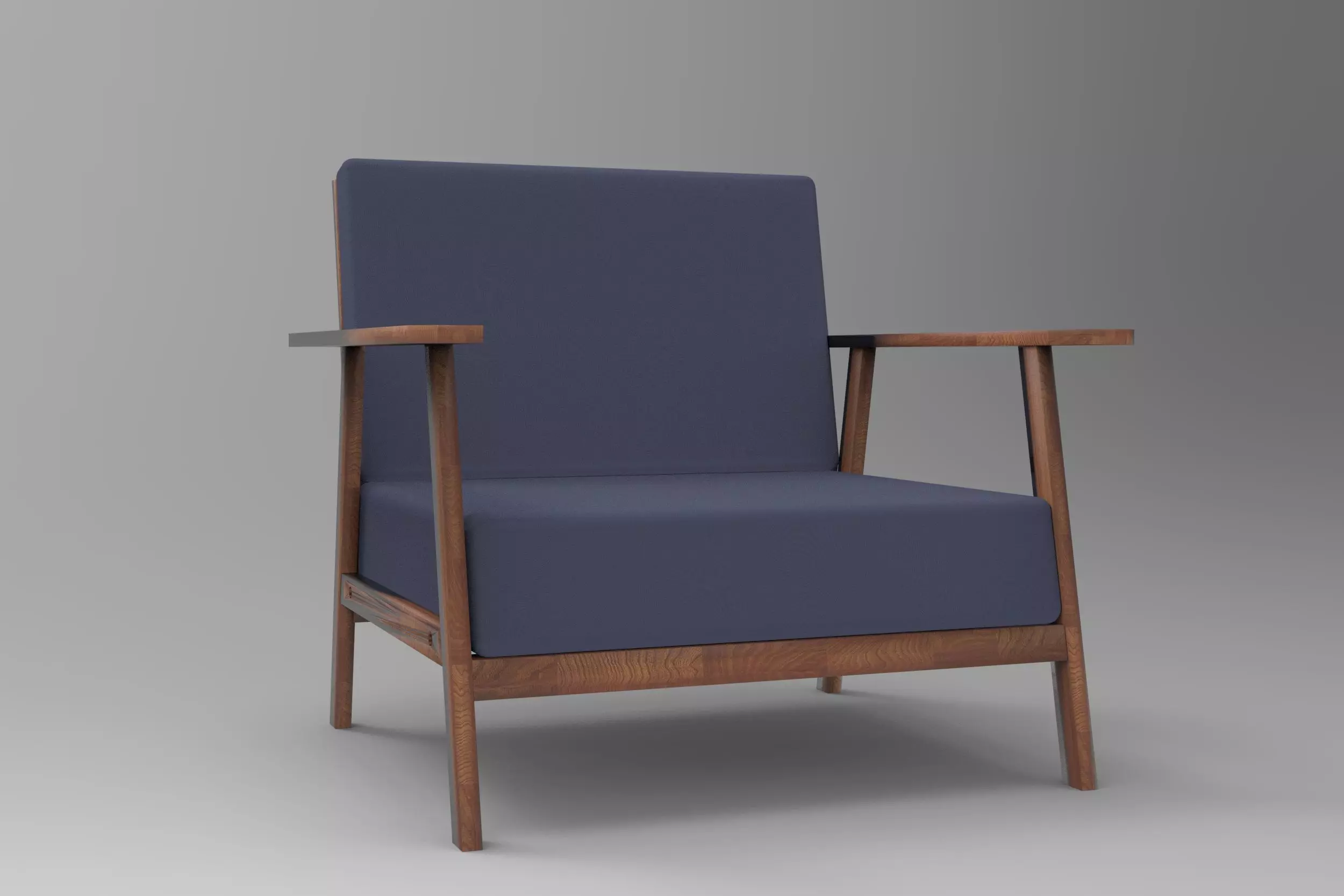 Minimalist sofa  3D model_0