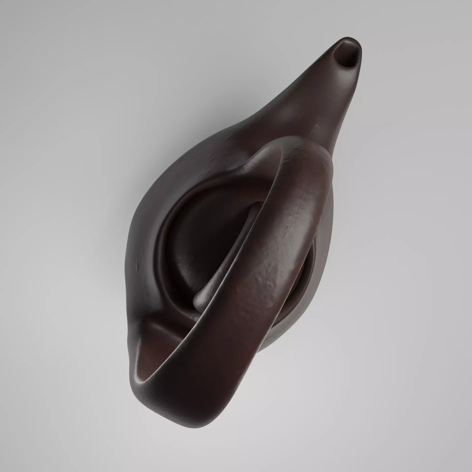 Clay teapot Free 3D model_0