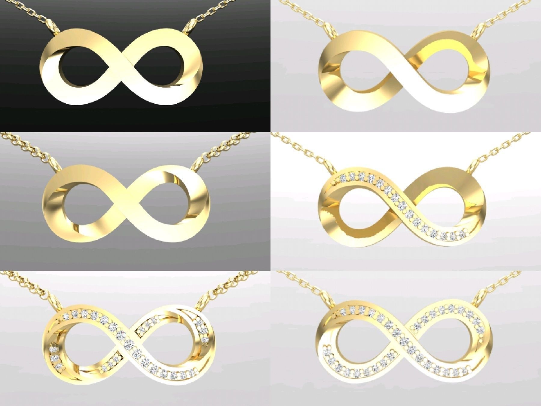 C7 The luxury female Pendant Bracelet Ring 3D Model Collection_5