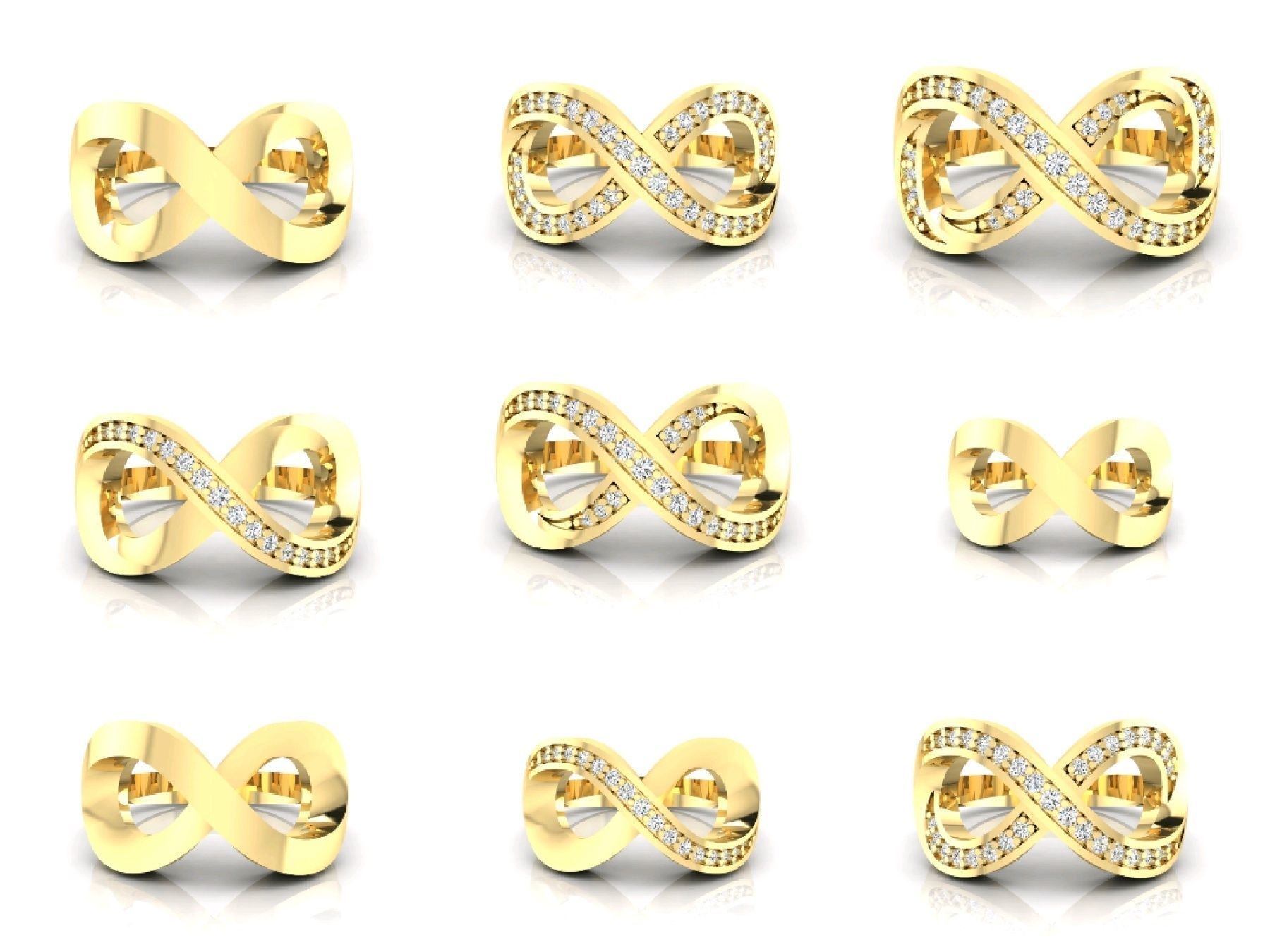 C7 The luxury female Pendant Bracelet Ring 3D Model Collection_4