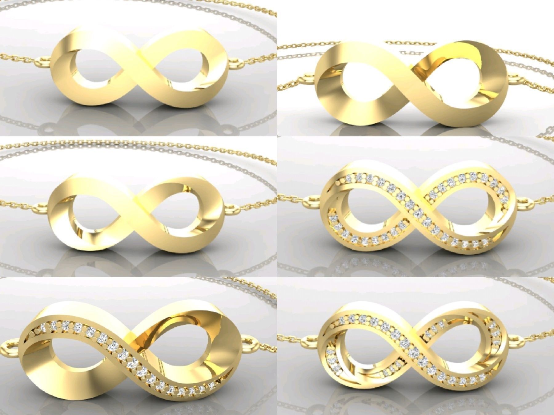 C7 The luxury female Pendant Bracelet Ring 3D Model Collection_6