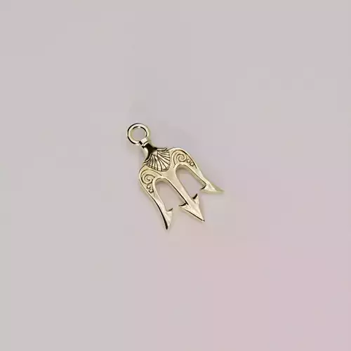 Trident pendant 3D print model