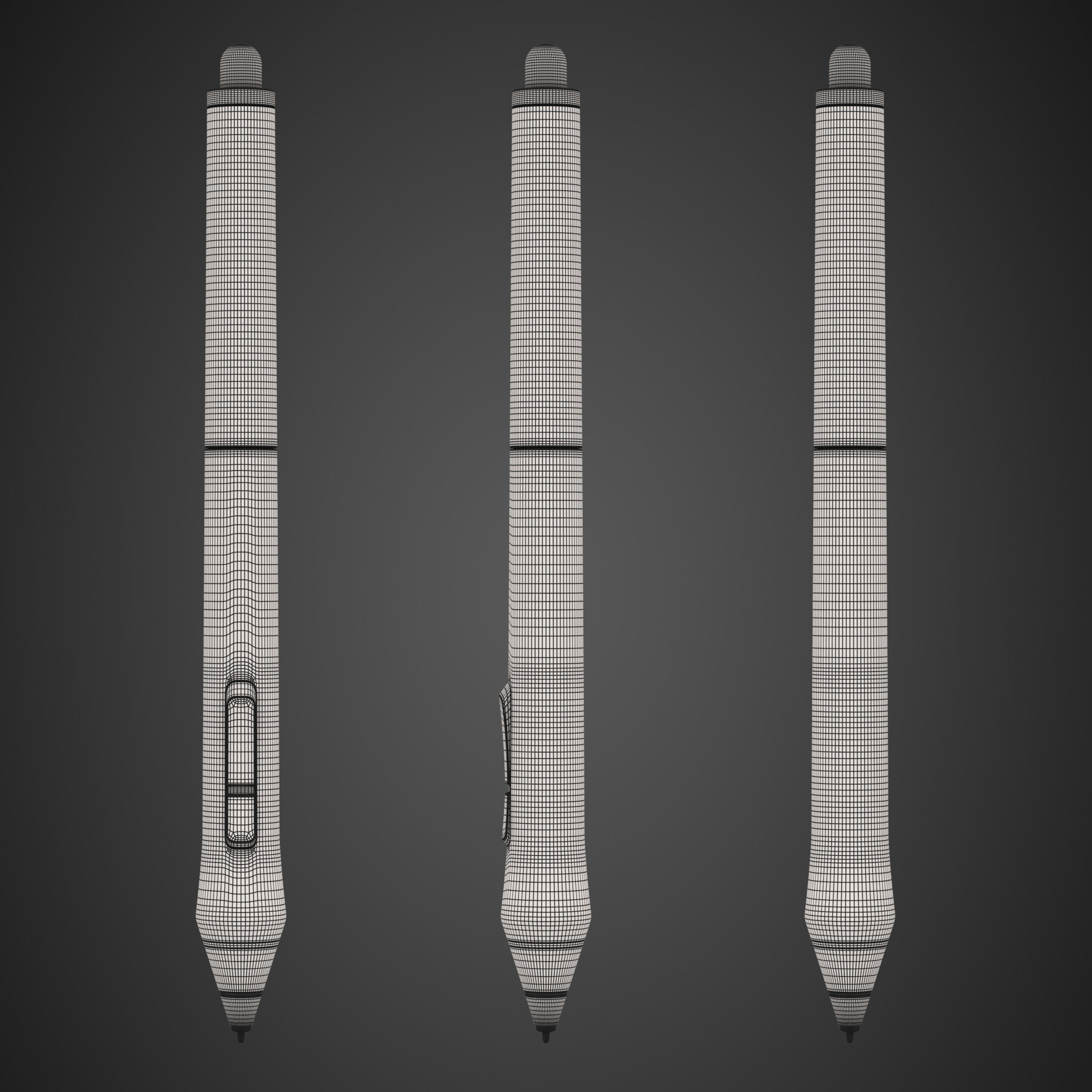 Wacom Pen And Stand Low-poly 3D model_27