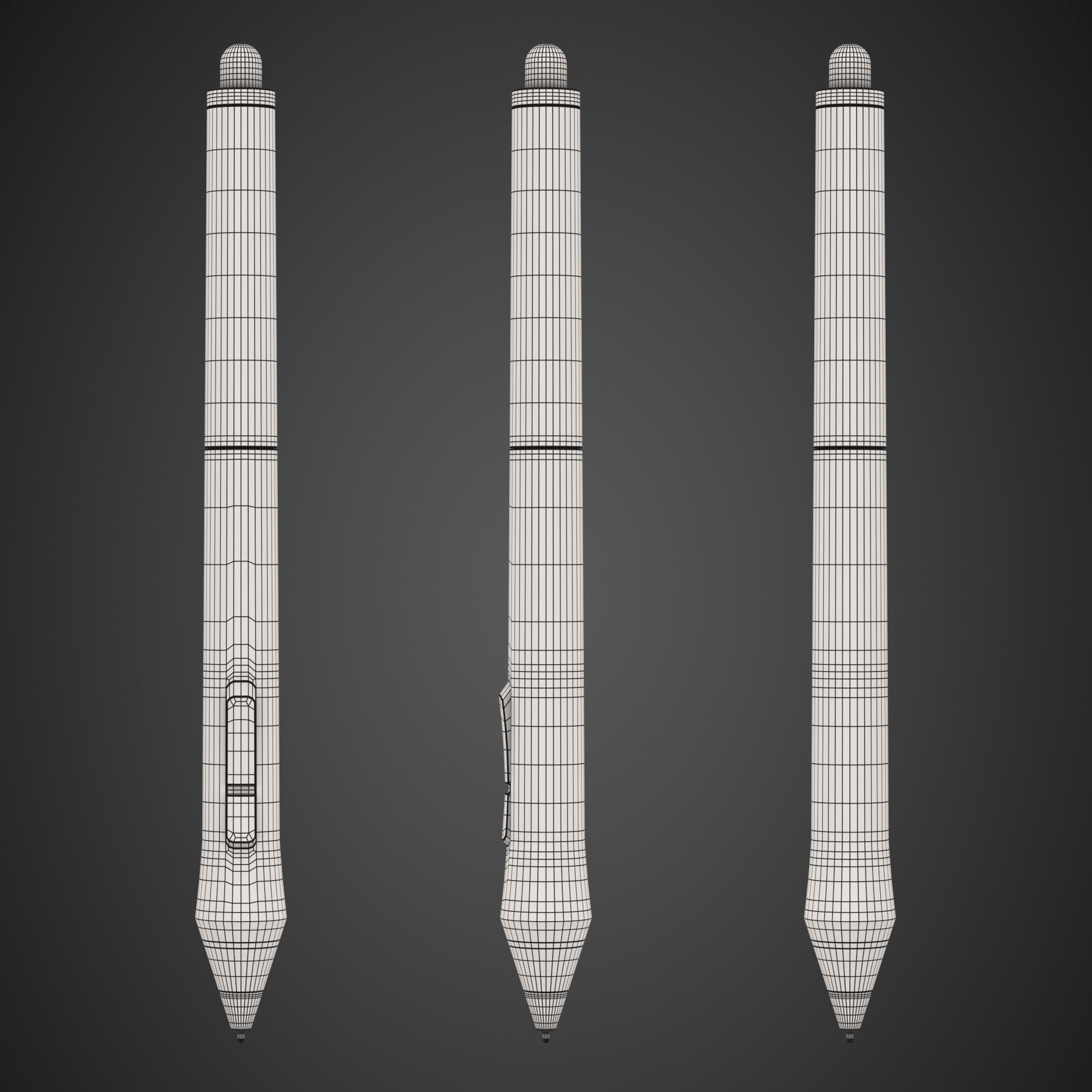 Wacom Pen And Stand Low-poly 3D model_26