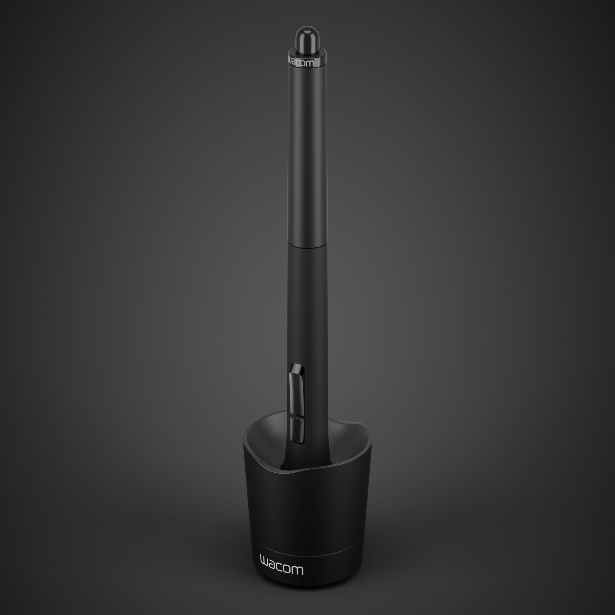 Wacom Pen And Stand Low-poly 3D model_6