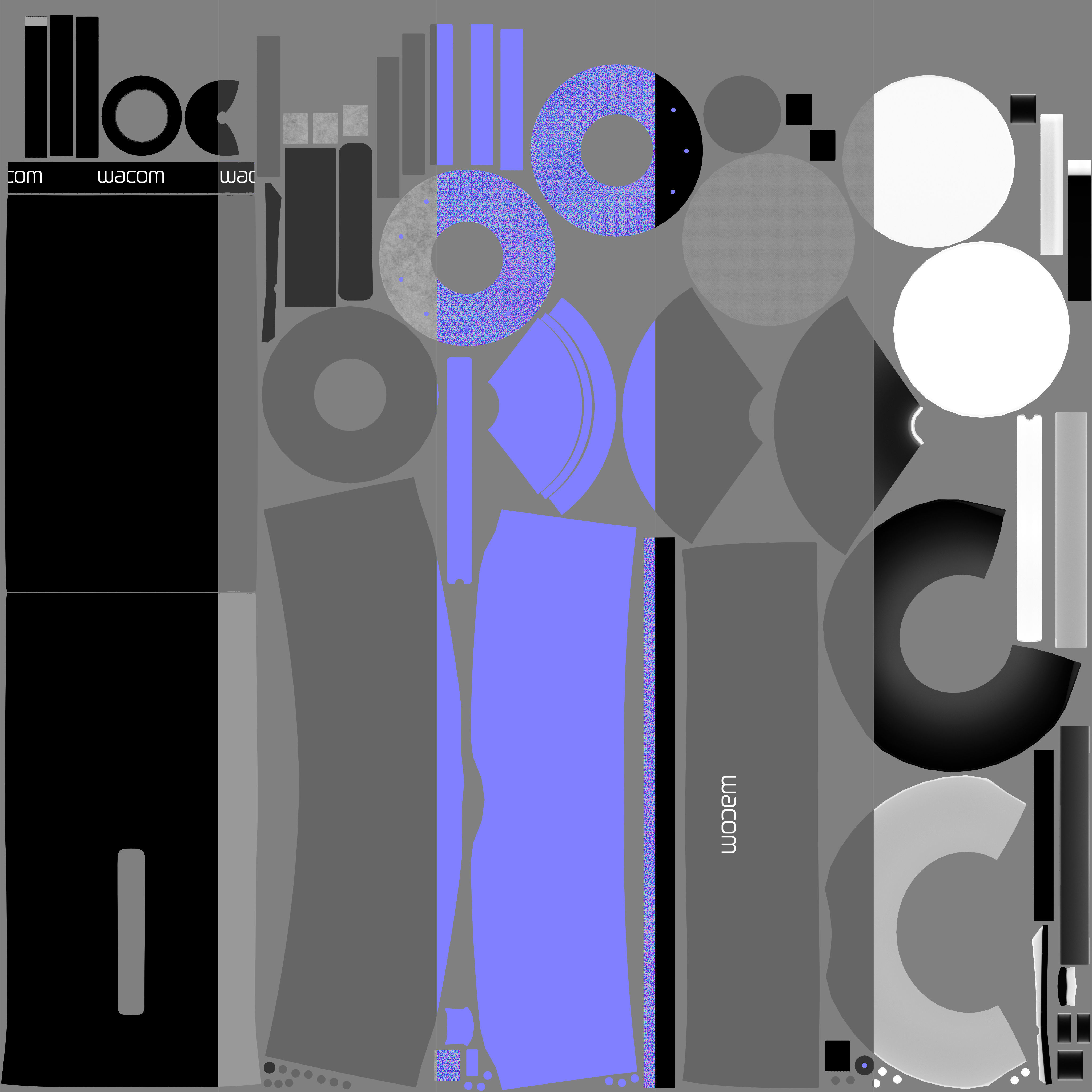 Wacom Pen And Stand Low-poly 3D model_58