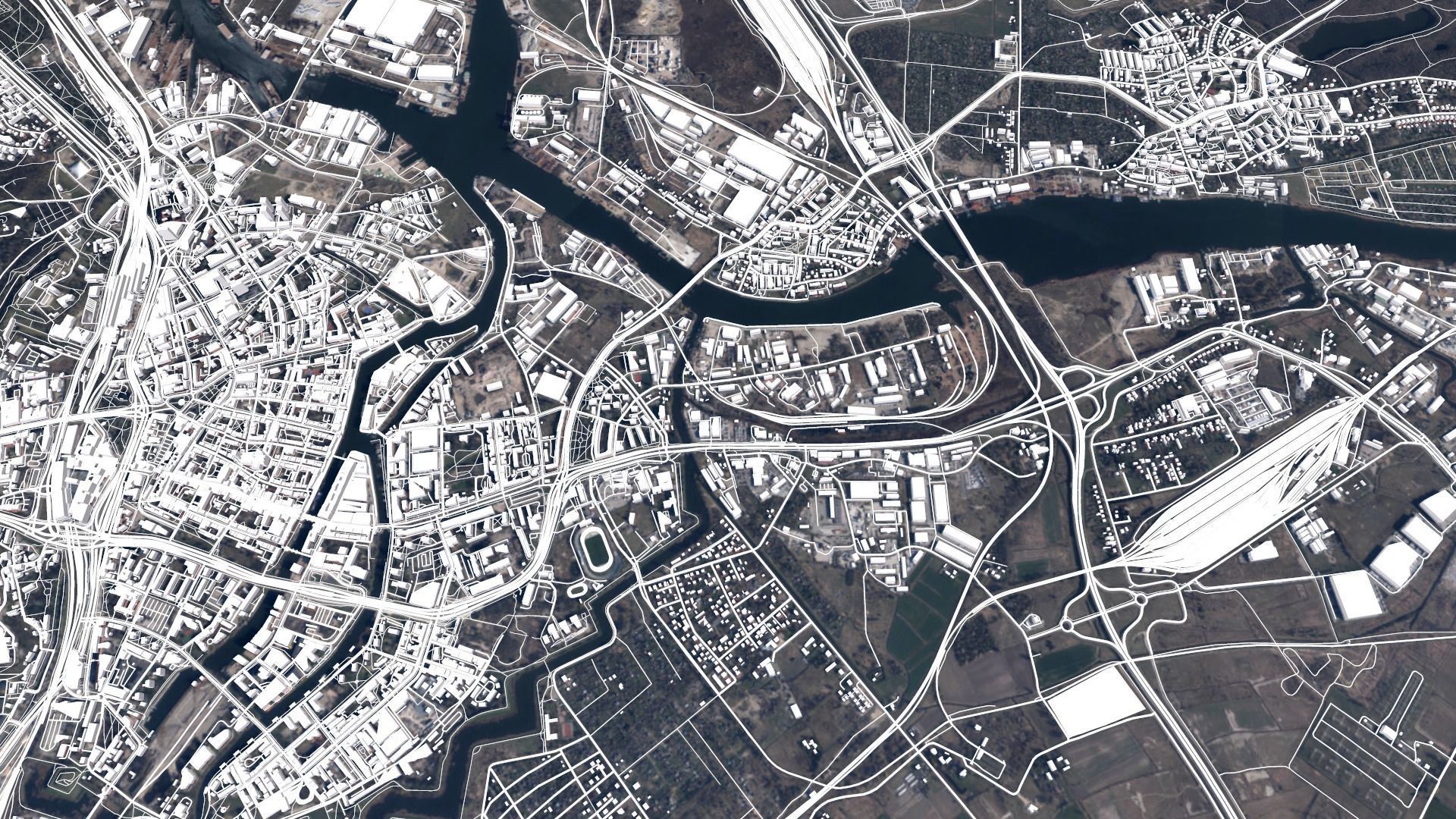 Cityscape Gdansk Poland 3D model_9