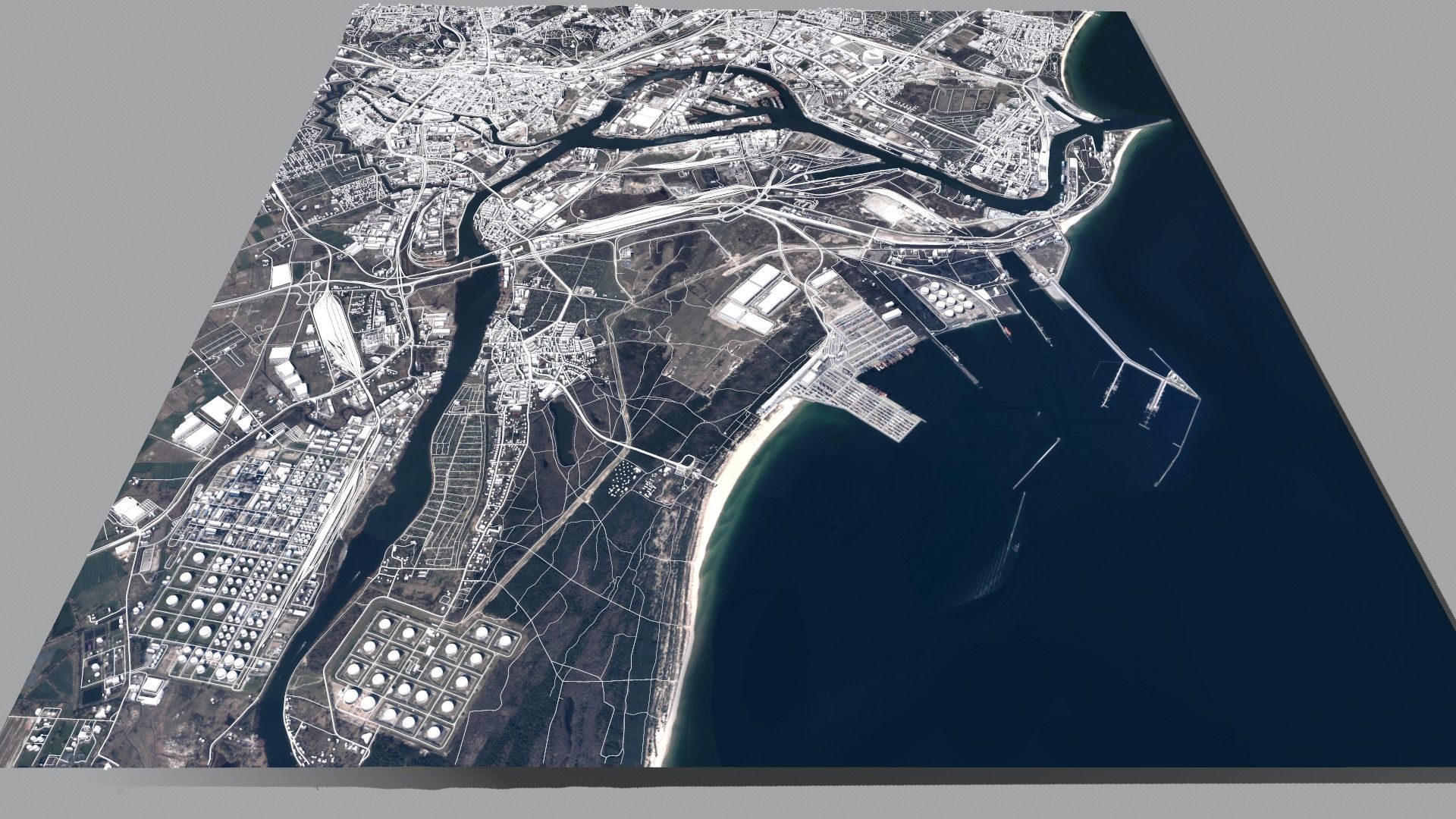 Cityscape Gdansk Poland 3D model_2