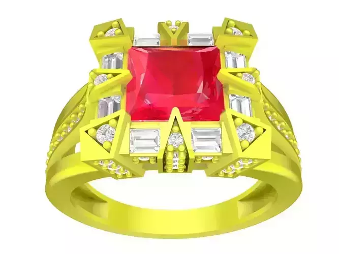 luxury korean princess diamond women ring 4389