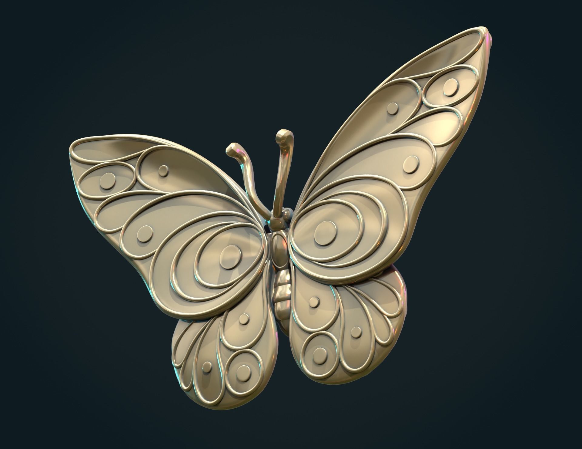 Butterfly 3D print model_9