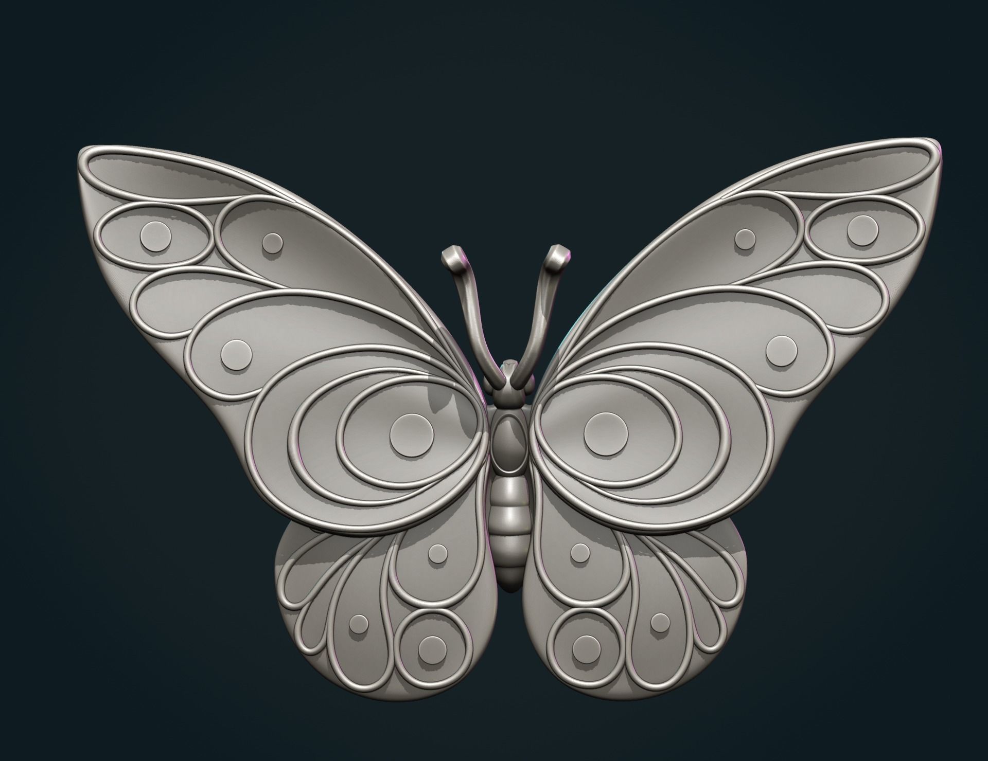 Butterfly 3D print model_8