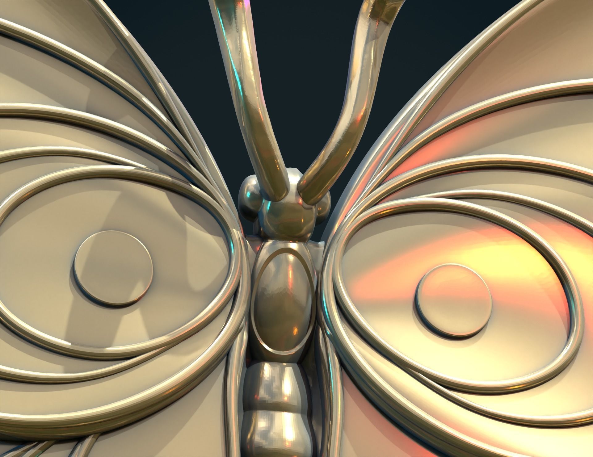 Butterfly 3D print model_11