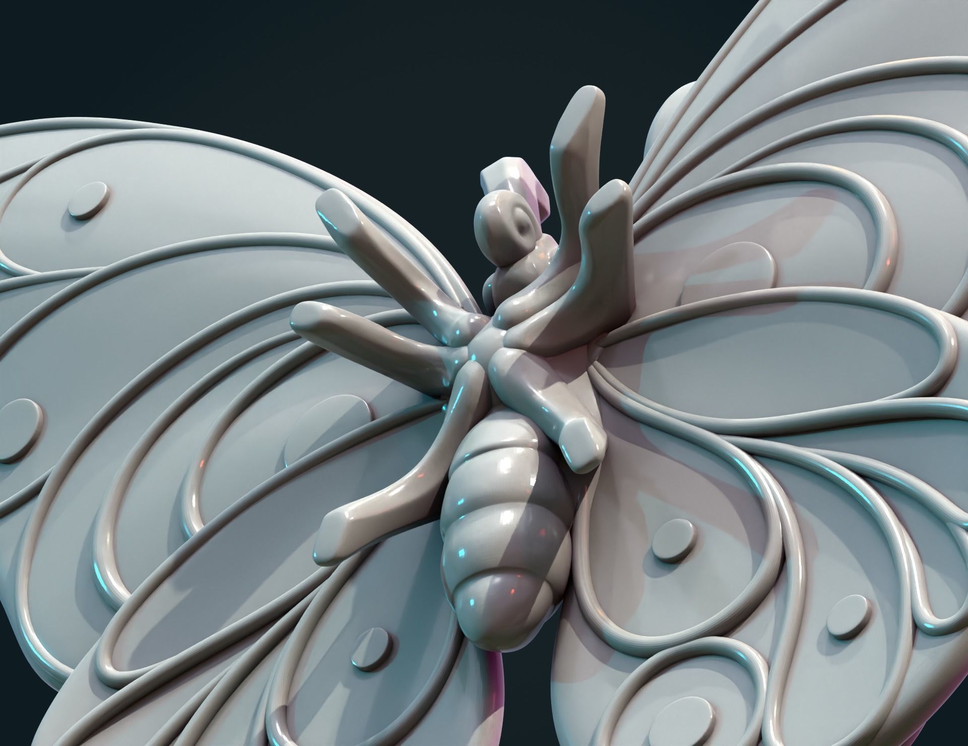 Butterfly 3D print model_10