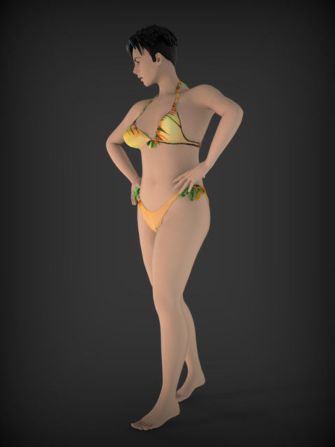 sexy girl 3D print model_3