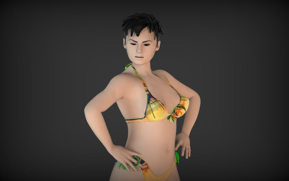 sexy girl 3D print model_1