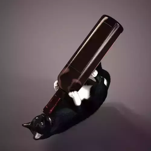 cat wine holder