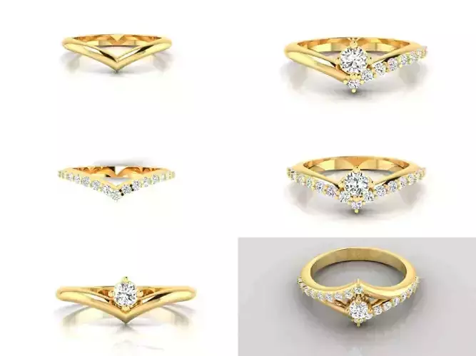 C8 The luxury female ring with gems wedding