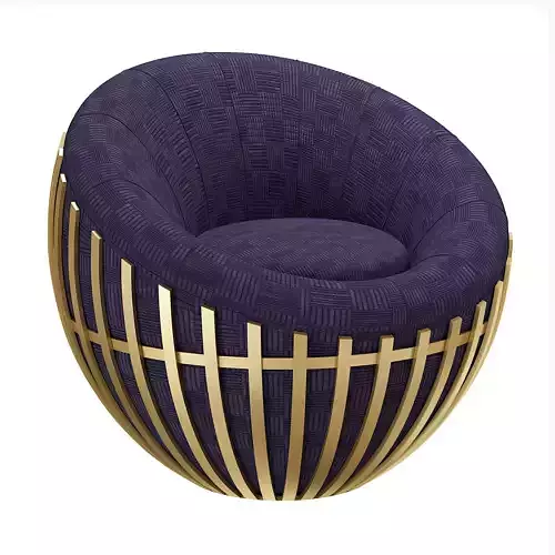 Brass Armchair Cage