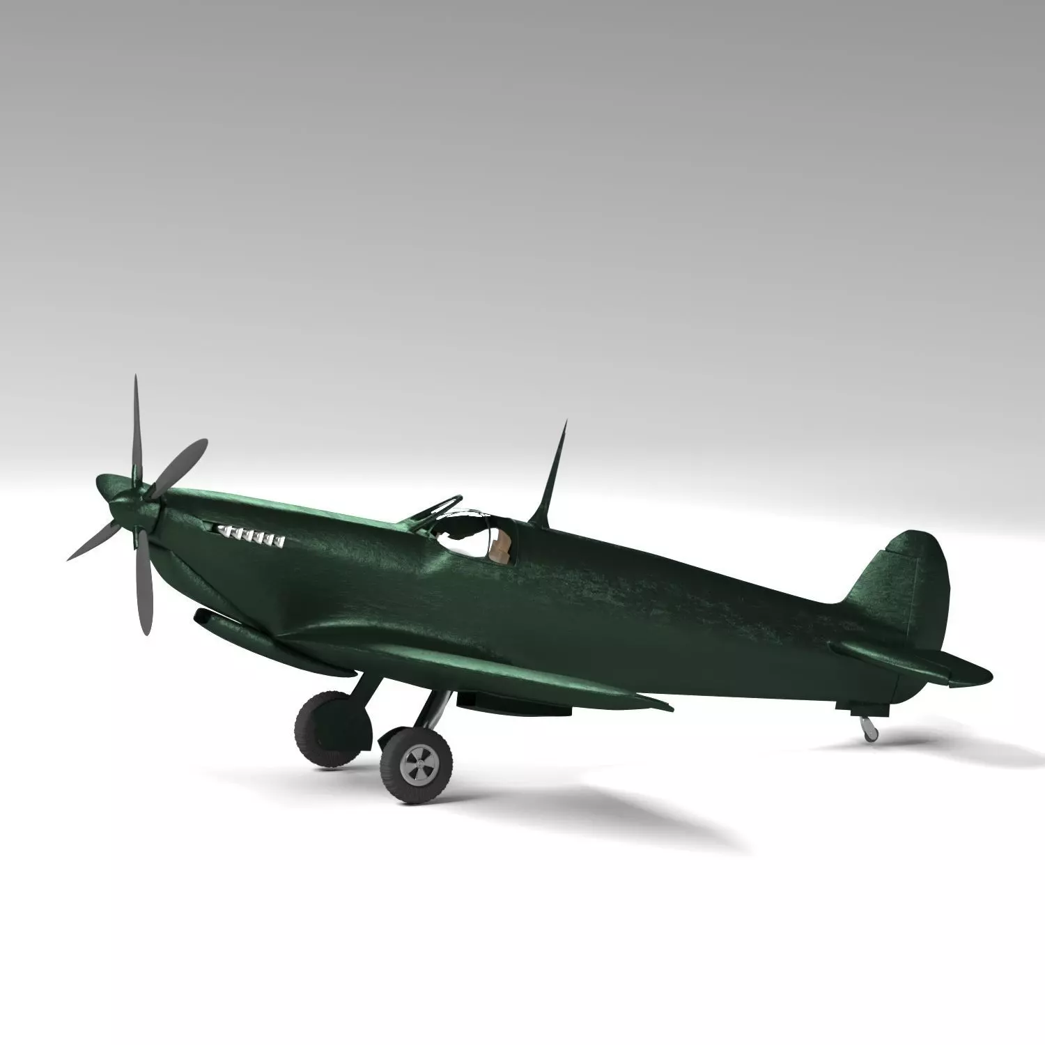 Spitfire plane 3D model