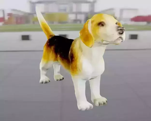 Beagle dog 3D print 