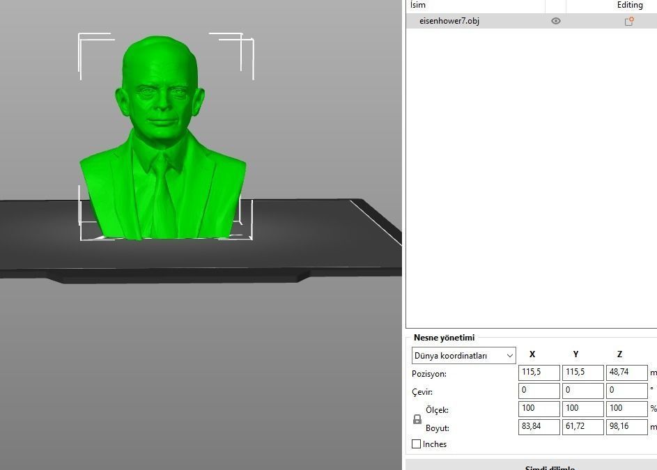 Dwight Eisenhower 3D print model_1