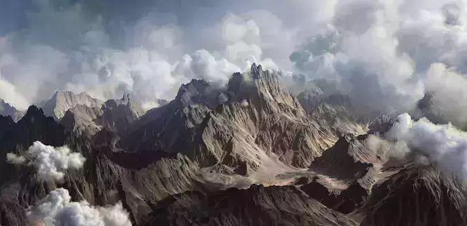8k Summer Mountain V1