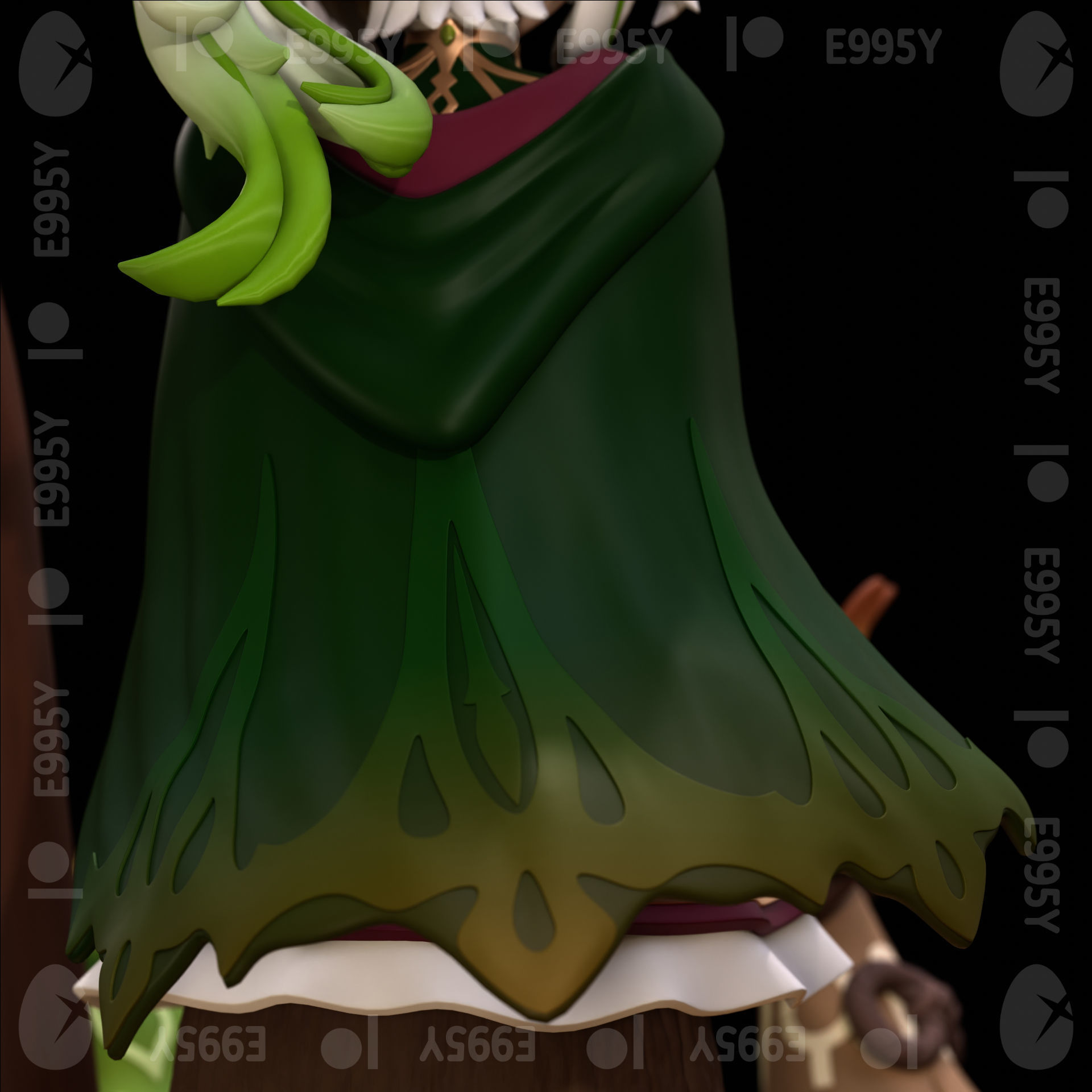 Genshin Impact - Nahida-Aranara Figure STL File for 3D Printing 3D print model_6