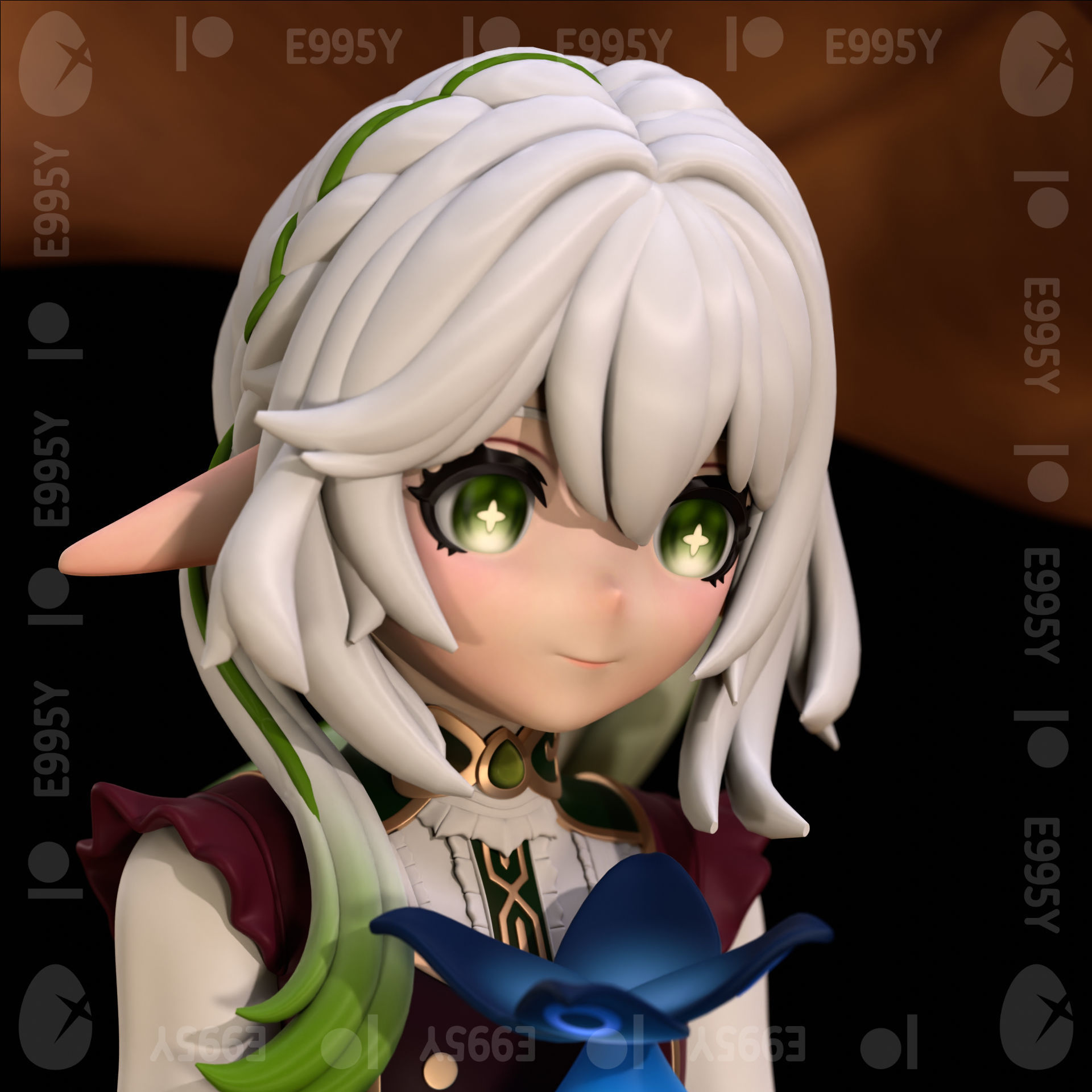 Genshin Impact - Nahida-Aranara Figure STL File for 3D Printing 3D print model_4