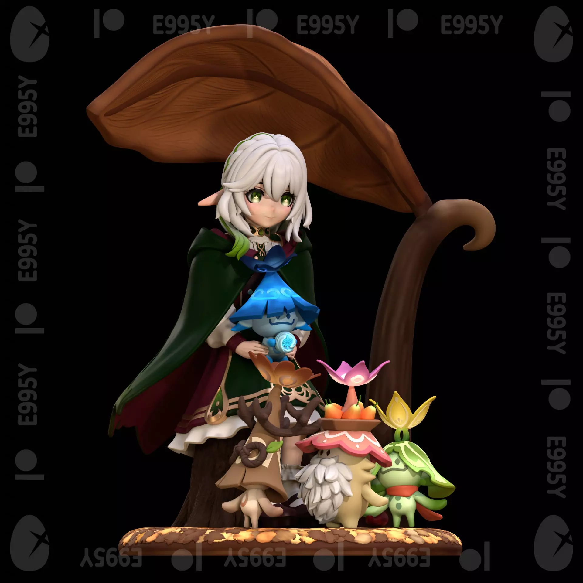 Genshin Impact - Nahida-Aranara Figure STL File for 3D Printing 3D print model_0