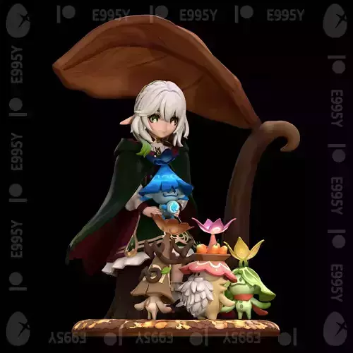 Genshin Impact - Nahida-Aranara Figure STL File for 3D Printing 3D print model