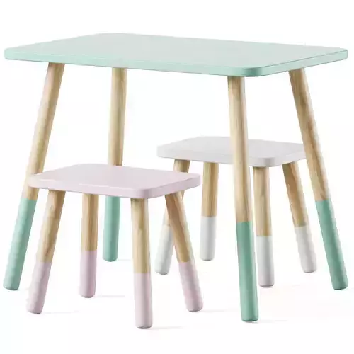 Childrens table and chairs by Sklum
