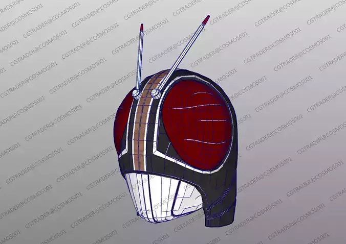 Kamen Rider  Black RX helmet paper papekura