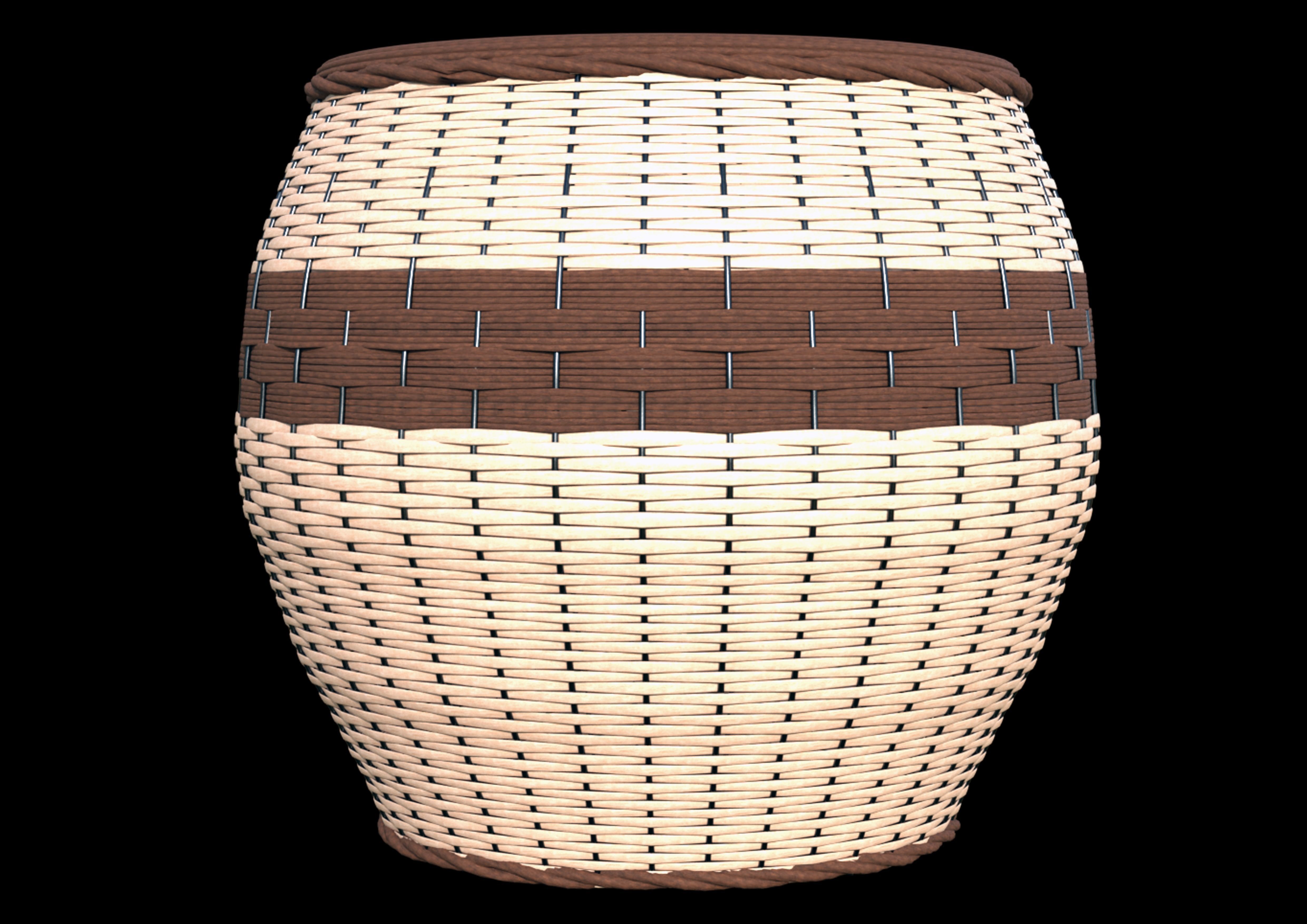 basket ball Low-poly 3D model_1