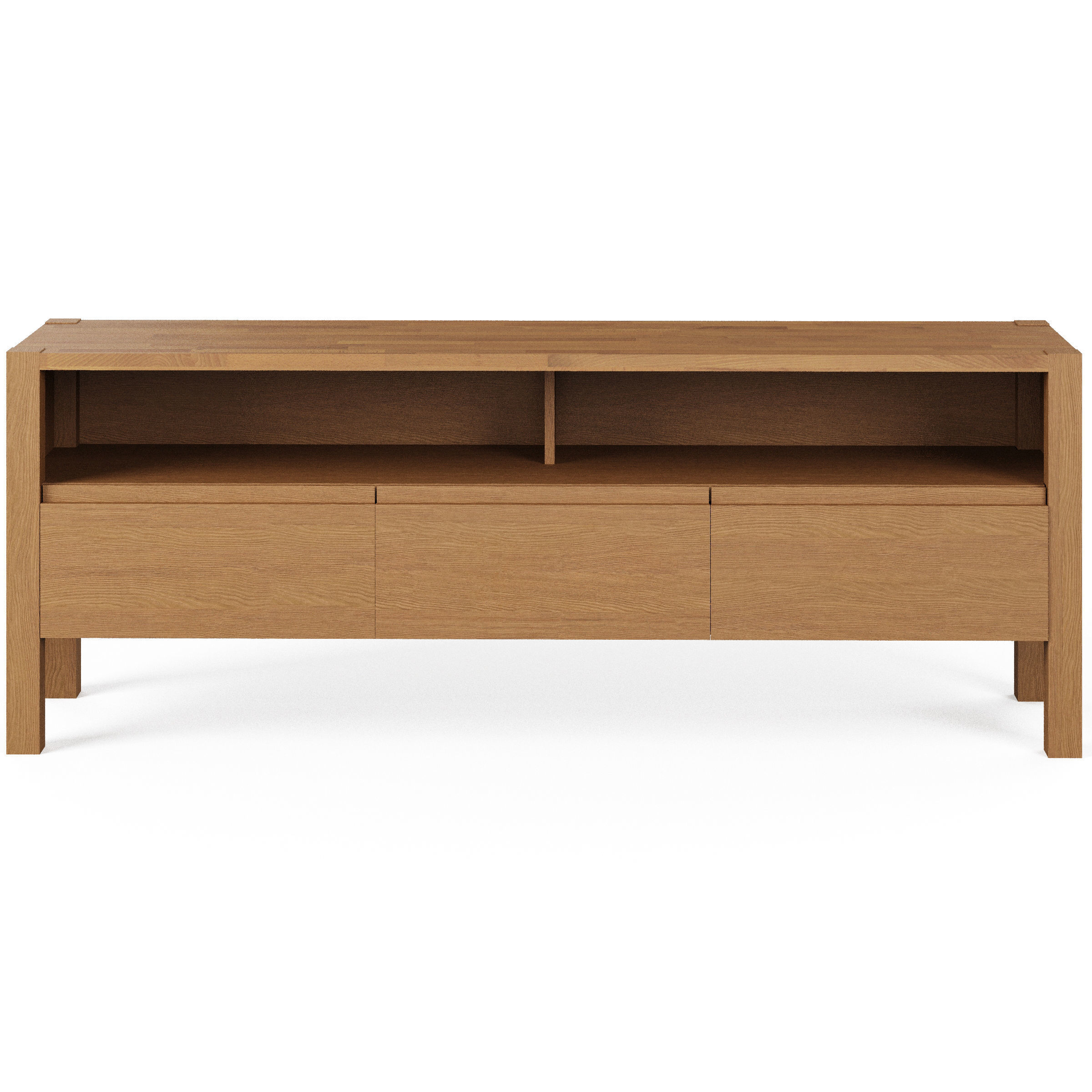 Adelita Oak Tv Unit By La Redoute 3D model_1