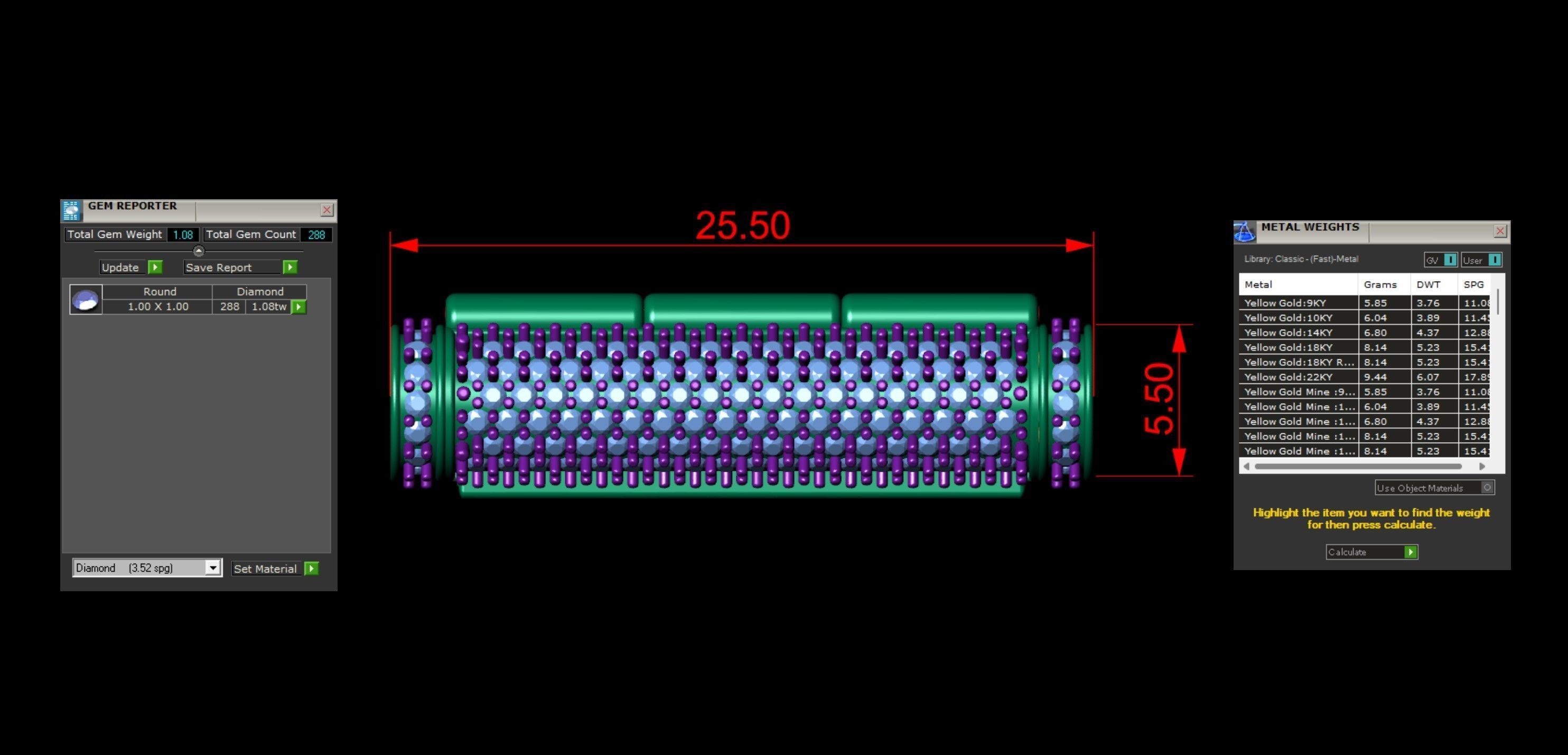5 and half mm Round Flip Diamond Lock Box for Chains Necklace 3D print model_3