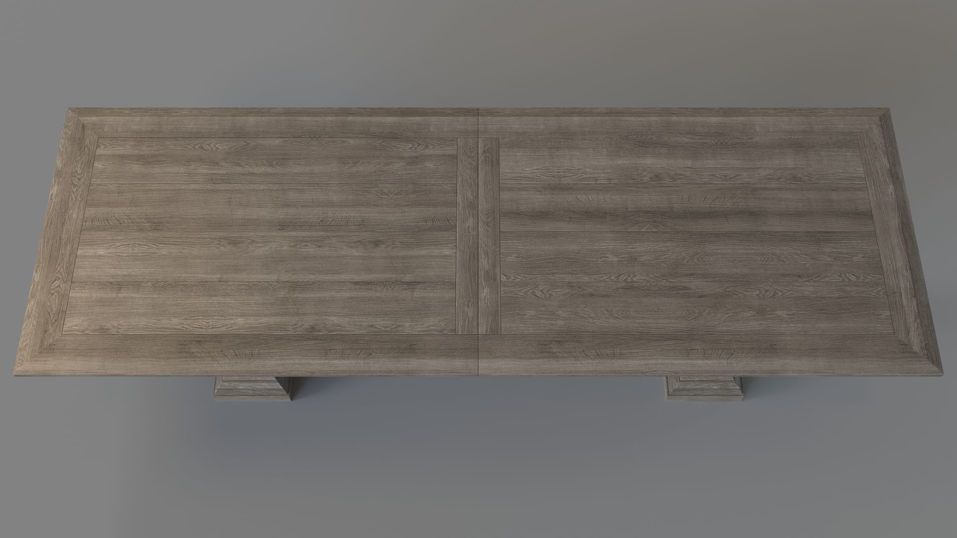 St James Rectangular Extension Dining Table Antique Grey Oak 3D model_3