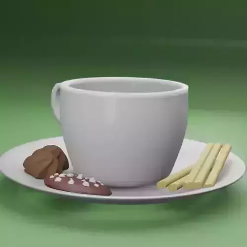 3d tea cup
