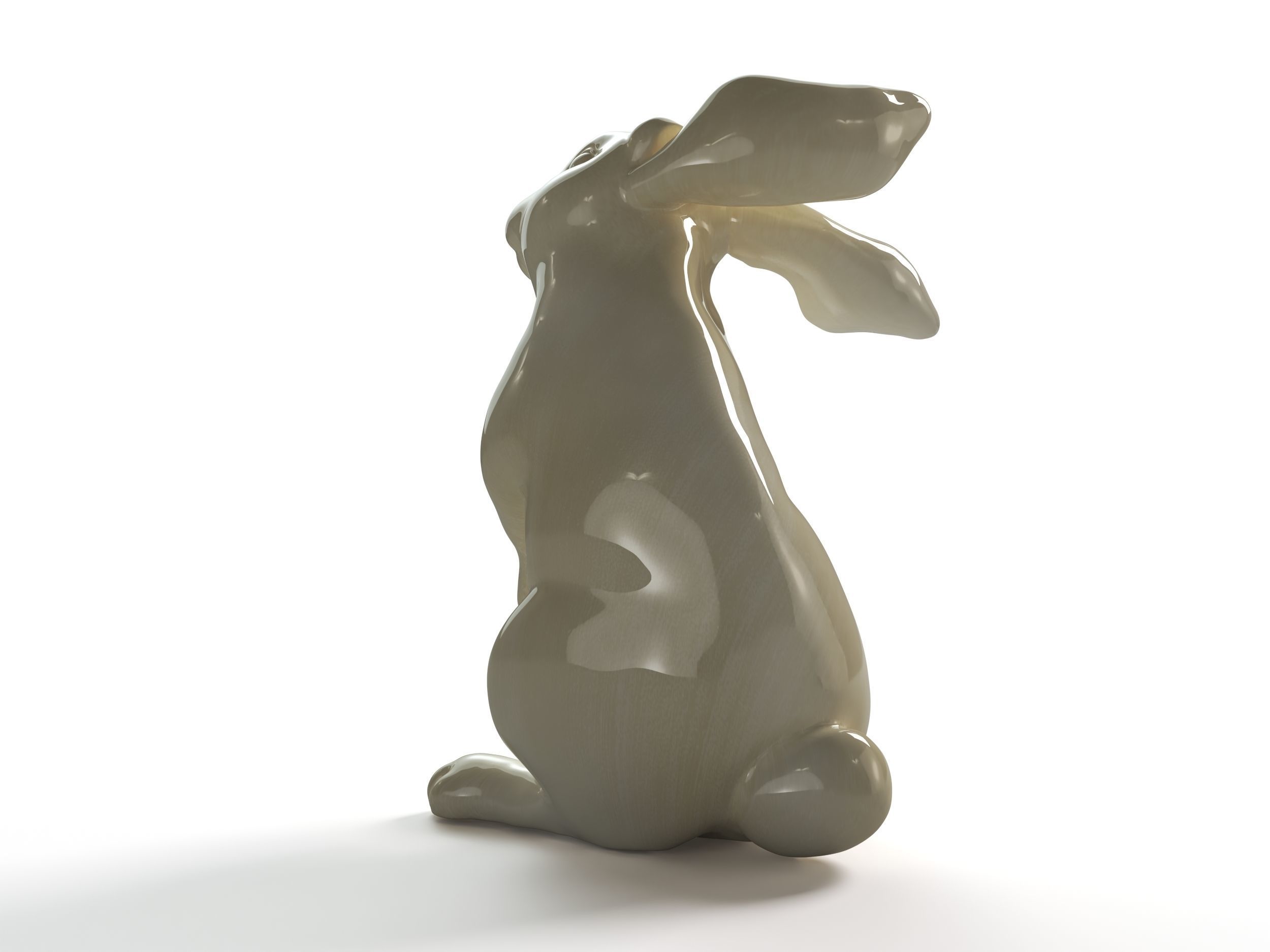 Rabbit 3D print model figurine 3D print model_6