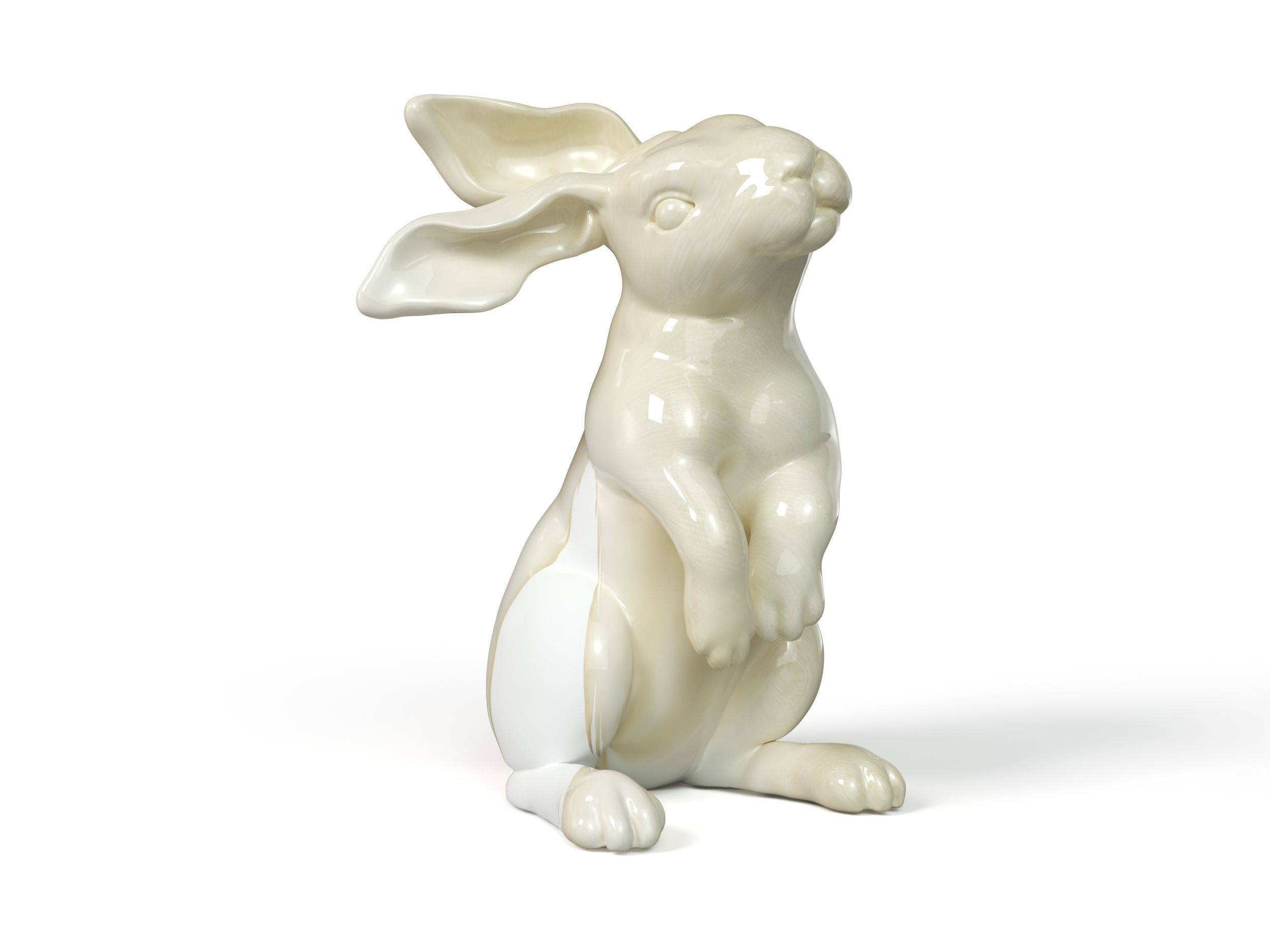 Rabbit 3D print model figurine 3D print model_3