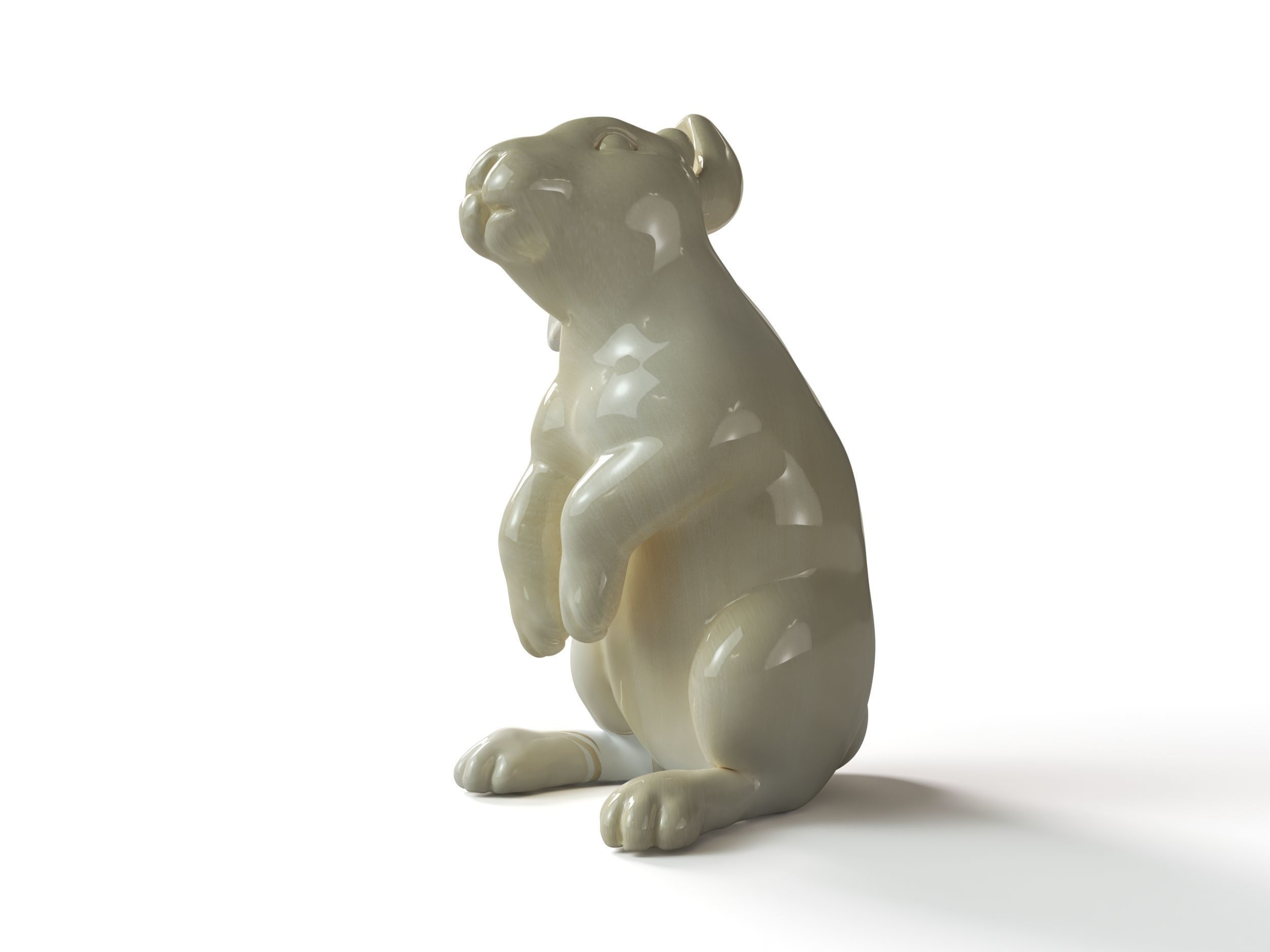 Rabbit 3D print model figurine 3D print model_5