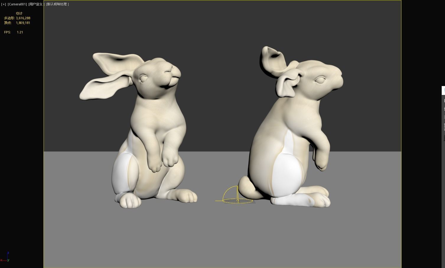 Rabbit 3D print model figurine 3D print model_8